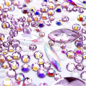 Estella Flat Back Rhinestones Non Hotfix Mix Fairy Wings-Estella Flatback Rhinestones Crystals (Non Hotfix)-Bluestreak Crystals