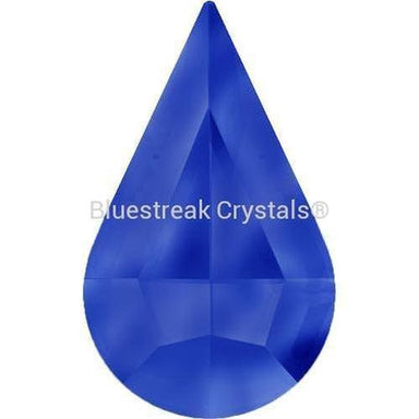 Estella Flat Back Shaped Rhinestones Non Hotfix Drop Sapphire-Estella Flatback Rhinestones Crystals (Non Hotfix)-8x5mm - Pack of 10-Bluestreak Crystals