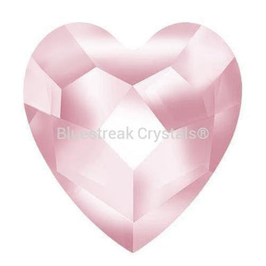 Estella Flat Back Shaped Rhinestones Non Hotfix Heart Light Rose-Estella Flatback Rhinestones Crystals (Non Hotfix)-6mm - Pack of 10-Bluestreak Crystals