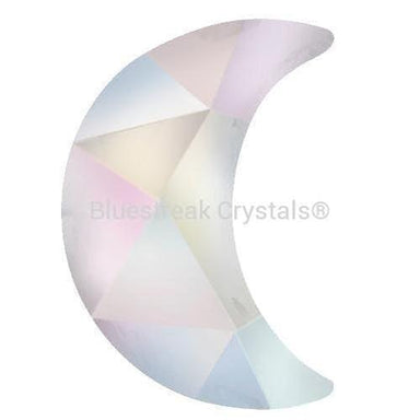 Estella Flat Back Shaped Rhinestones Non Hotfix Moon Crystal AB-Estella Flatback Rhinestones Crystals (Non Hotfix)-8x5mm - Pack of 10-Bluestreak Crystals