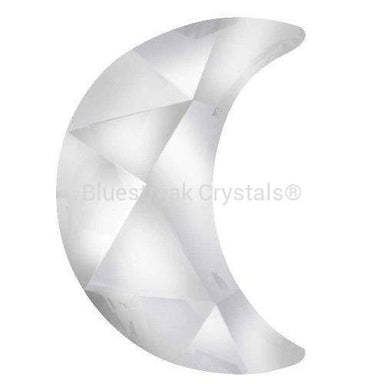 Estella Flat Back Shaped Rhinestones Non Hotfix Moon Crystal-Estella Flatback Rhinestones Crystals (Non Hotfix)-8x5mm - Pack of 10-Bluestreak Crystals