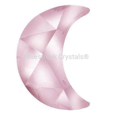 Estella Flat Back Shaped Rhinestones Non Hotfix Moon Light Rose-Estella Flatback Rhinestones Crystals (Non Hotfix)-8x5mm - Pack of 10-Bluestreak Crystals