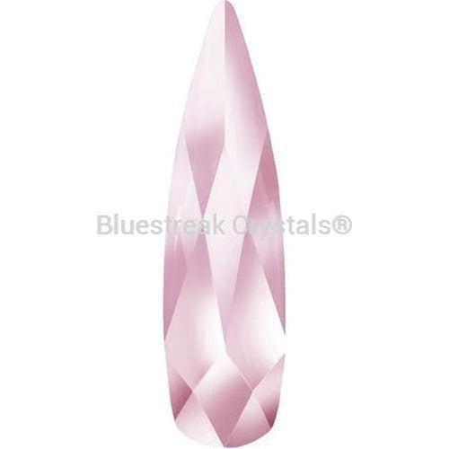 Estella Flat Back Shaped Rhinestones Non Hotfix Raindrop Light Rose-Estella Flatback Rhinestones Crystals (Non Hotfix)-6x2mm - Pack of 10-Bluestreak Crystals