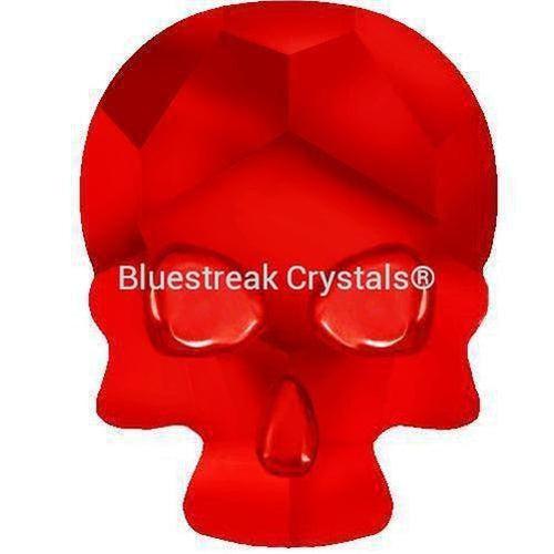 Estella Flat Back Shaped Rhinestones Non Hotfix Skull Light Siam-Estella Flatback Rhinestones Crystals (Non Hotfix)-8x6mm - Pack of 10-Bluestreak Crystals