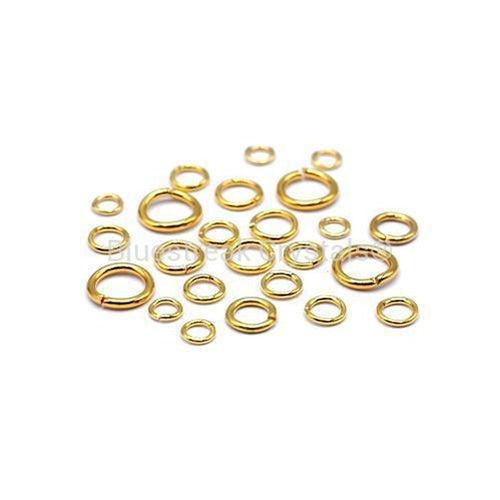 Gold/Silver Plated Closed Jump Ring Stainless Steel Round Ring Jewelry  Findings