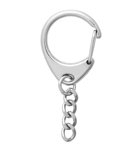 Nickel Plated Key Ring Chain