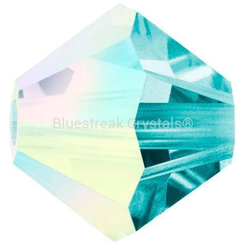 Aqua Iridescent Rhinestones Embellishment - 5mm Faceted