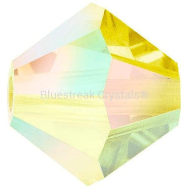 Preciosa Beads Bicone Citrine AB 2X-Preciosa Beads-4mm - Pack of 100-Bluestreak Crystals