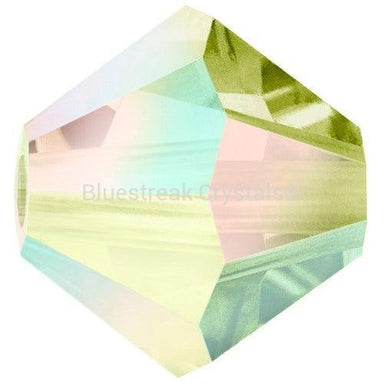 Preciosa Beads Bicone Olivine AB 2X-Preciosa Beads-4mm - Pack of 100-Bluestreak Crystals