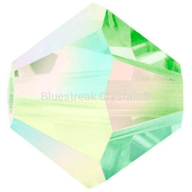 Preciosa Beads Bicone Peridot AB 2X-Preciosa Beads-4mm - Pack of 100-Bluestreak Crystals