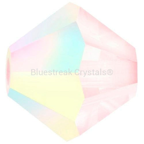 Preciosa Beads Bicone Rose Opal AB-Preciosa Beads-4mm - Pack of 100-Bluestreak Crystals