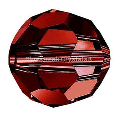 Preciosa Crystal Faceted Round Bead 5mm SIAM