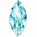 Preciosa Fancy Stones Navette Aqua Bohemica-Preciosa Fancy Stones-4x2mm - Pack of 720 (Wholesale)-Bluestreak Crystals