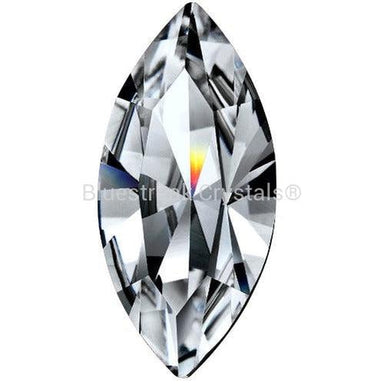 Preciosa Fancy Stones Navette Black Diamond-Preciosa Fancy Stones-4x2mm - Pack of 720 (Wholesale)-Bluestreak Crystals