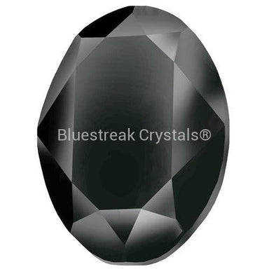 Preciosa Fancy Stones Oval Jet Hematite UNFOILED-Preciosa Fancy Stones-8x6mm - Pack of 144 (Wholesale)-Bluestreak Crystals