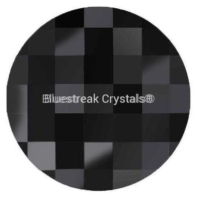 Preciosa Flat Back Crystals Rhinestones Non Hotfix Chessboard Circle (MAXIMA) Jet-Preciosa Flatback Rhinestones Crystals (Non Hotfix)-6mm - Pack of 8-Bluestreak Crystals