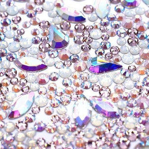 Preciosa Flat Back Crystals Rhinestones Non Hotfix Mix (MAXIMA) Cotton Candy-Preciosa Flatback Rhinestones Crystals (Non Hotfix)-Bluestreak Crystals