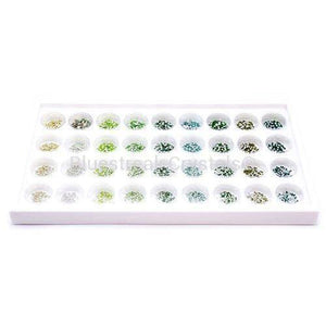 Preciosa Flat Back Crystals Rhinestones Non Hotfix Mix (MAXIMA) Dream Colour Tray Spring Meadow-Preciosa Flatback Rhinestones Crystals (Non Hotfix)-Bluestreak Crystals