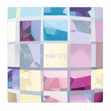 Preciosa Hotfix Flat Back Crystals Chessboard Square (MAXIMA) Crystal AB-Preciosa Hotfix Flatback Crystals-8mm - Pack of 4-Bluestreak Crystals