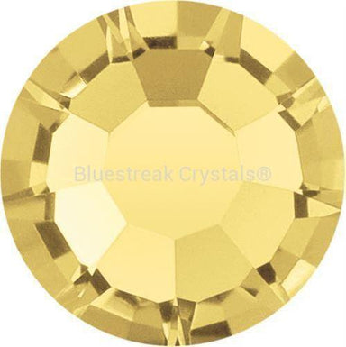 Preciosa Hotfix Flat Back Crystals (MAXIMA) Light Topaz-Preciosa Hotfix Flatback Crystals-SS6 (2.0mm) - Pack of 50-Bluestreak Crystals