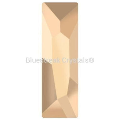 Preciosa Hotfix Flat Back Crystals Slim Baguette (MAXIMA) Crystal Honey-Preciosa Hotfix Flatback Crystals-12x4mm - Pack of 4-Bluestreak Crystals