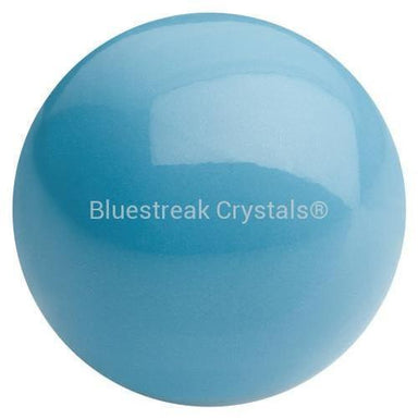 Preciosa Pearls Button (Half Drilled) Aqua Blue-Preciosa Pearls-6mm - Pack of 10-Bluestreak Crystals