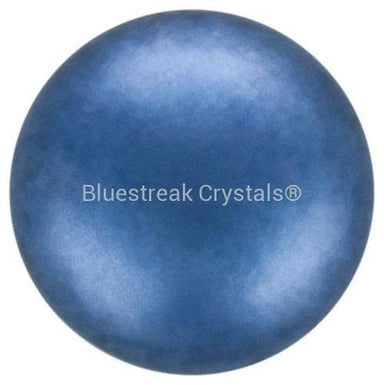 Preciosa Pearls Button (Half Drilled) Blue-Preciosa Pearls-6mm - Pack of 10-Bluestreak Crystals