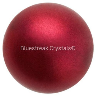 Preciosa Pearls Button (Half Drilled) Bordeaux-Preciosa Pearls-6mm - Pack of 10-Bluestreak Crystals