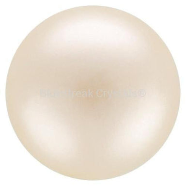 Preciosa Pearls Button (Half Drilled) Cream-Preciosa Pearls-6mm - Pack of 10-Bluestreak Crystals