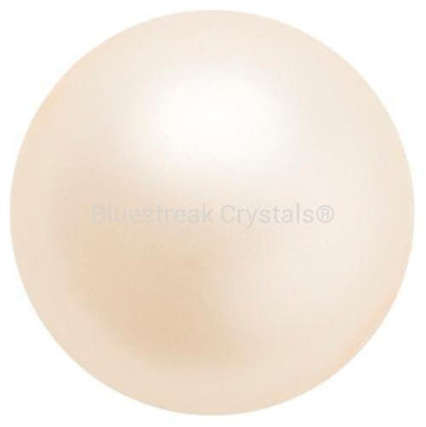 Preciosa Pearls Button (Half Drilled) Creamrose-Preciosa Pearls-6mm - Pack of 10-Bluestreak Crystals