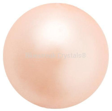 Preciosa Pearls Button (Half Drilled) Peach-Preciosa Pearls-6mm - Pack of 10-Bluestreak Crystals