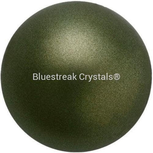 Preciosa Pearls Cabochon Dark Green-Preciosa Pearls-3mm - Pack of 20-Bluestreak Crystals