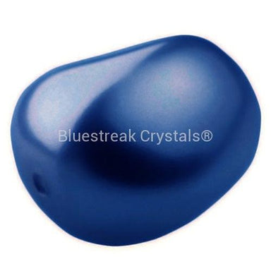 Preciosa Pearls Elliptic Navy Blue-Preciosa Pearls-11x9.5mm - Pack of 10-Bluestreak Crystals