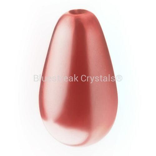 Preciosa Pearls Pear Salmon Rose-Preciosa Pearls-10x6mm - Pack of 10-Bluestreak Crystals