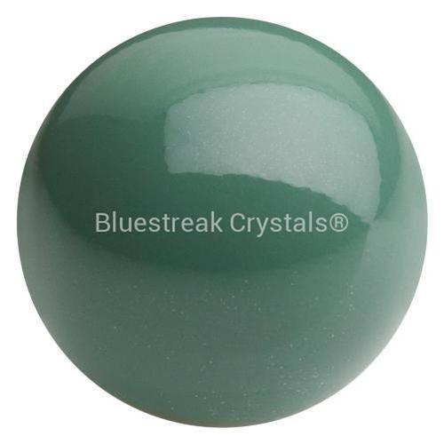 Preciosa Pearls Round (Half Drilled) Sage-Preciosa Pearls-4mm - Pack of 10-Bluestreak Crystals