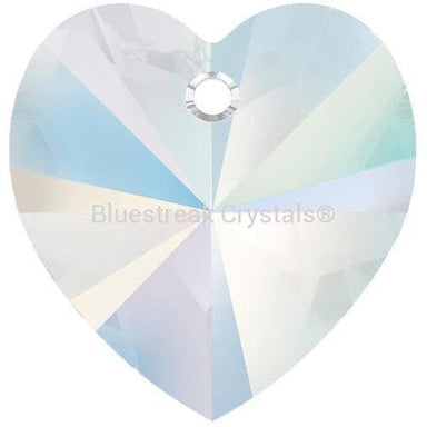 Preciosa Pendants Heart Crystal AB-Preciosa Pendants-10mm - Pack of 10-Bluestreak Crystals