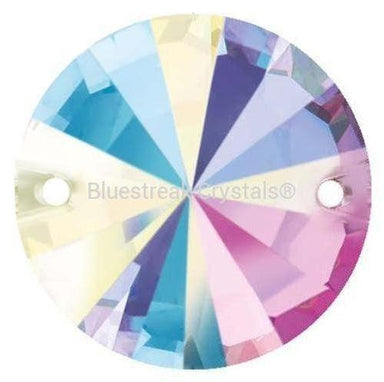 Preciosa Sew On Crystals Rivoli Crystal AB-Preciosa Sew On Crystals-10mm - Pack of 10-Bluestreak Crystals