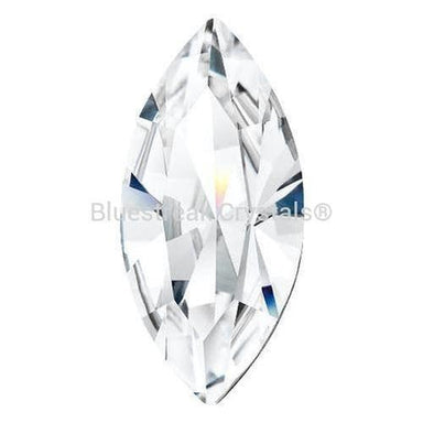 Preciosa Single Stone Setting Navette in Gold-Preciosa Metal Trimmings-Crystal-5x2.5mm - Pack of 4-Bluestreak Crystals