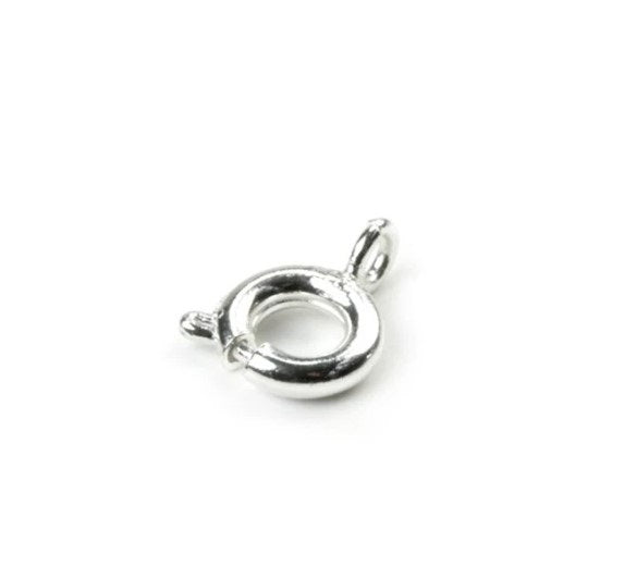 Silver Plated Bolt Ring Clasp