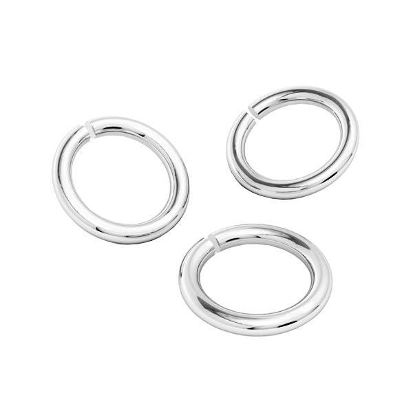 Silver Plated Open Round Jump Rings