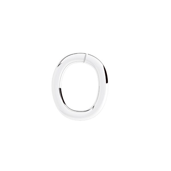 Silver Plated Oval Open Jump Rings