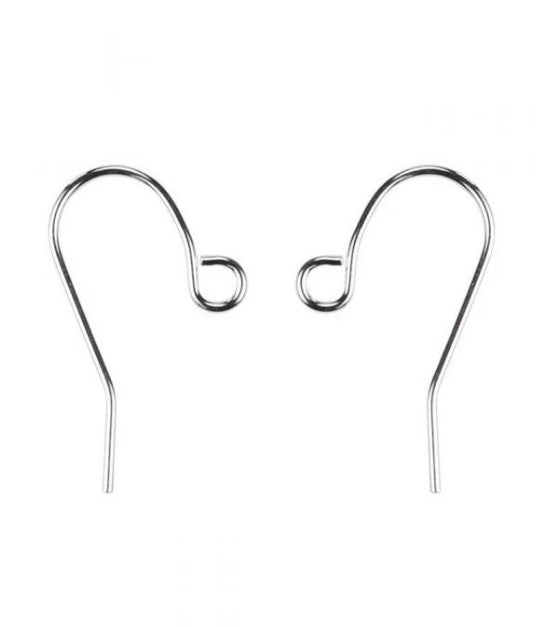 Silver Plated Shepherds Crook Ear Wires