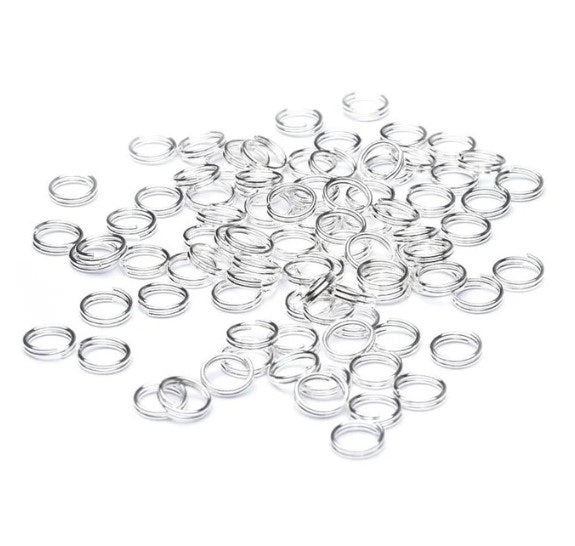 Silver Plated Split Rings