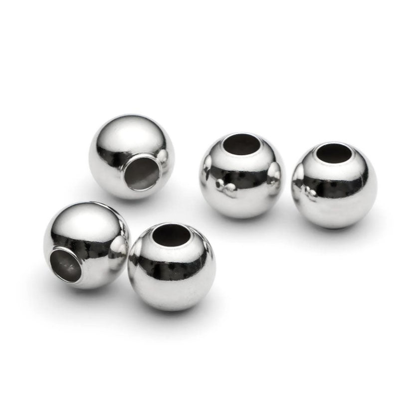 Sterling Silver (925) Smooth Round Beads