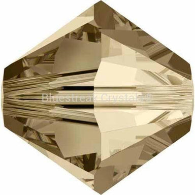 Serinity Crystal Beads Bicone (5328) Crystal Golden Shadow-Serinity Beads-2.5mm - Pack of 25-Bluestreak Crystals