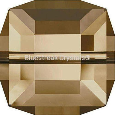 Serinity Crystal Beads Cube (5601) Crystal Golden Shadow B-Serinity Beads-4mm - Pack of 5-Bluestreak Crystals