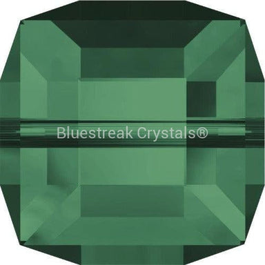 Serinity Crystal Beads Cube (5601) Emerald-Serinity Beads-4mm - Pack of 5-Bluestreak Crystals