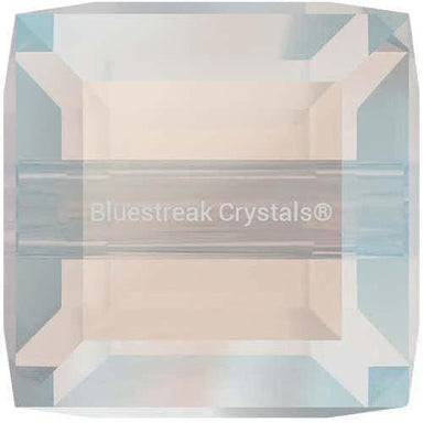 Serinity Crystal Beads Cube (5601) White Opal Shimmer B-Serinity Beads-4mm - Pack of 5-Bluestreak Crystals