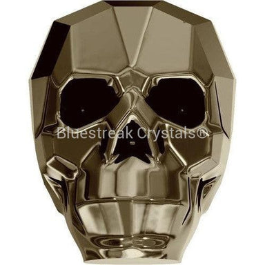 Serinity Crystal Beads Skull (5750) Crystal Metallic Light Gold 2X-Serinity Beads-13mm - Pack of 1-Bluestreak Crystals