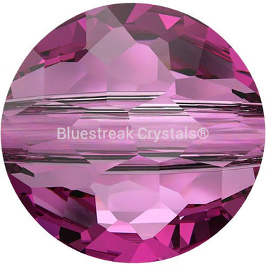 Serinity Crystal Beads Thin Round (5034) Dark Rose-Serinity Beads-6mm - Pack of 4-Bluestreak Crystals